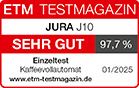 JURA J10 Testsieger